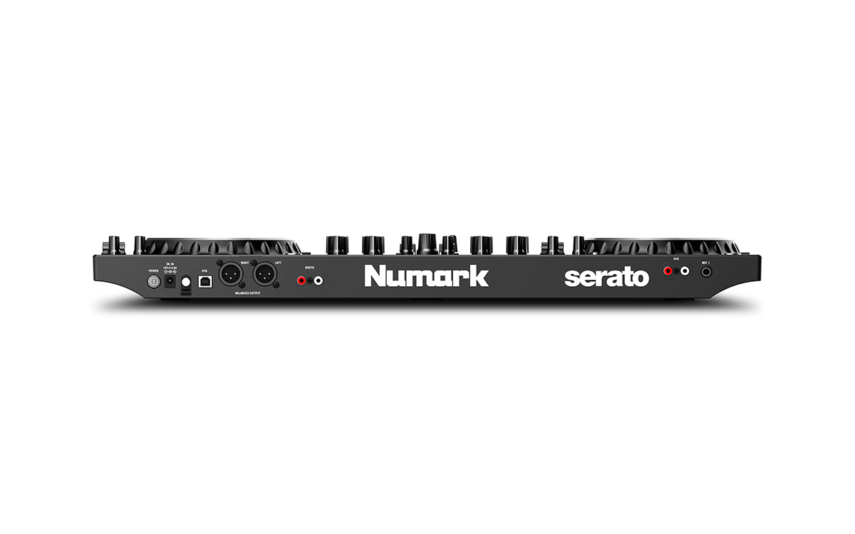 Controlador DJ Numark NS4FX panel posterior