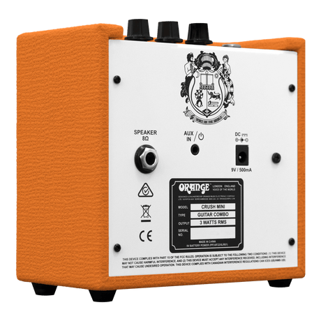 Amplificador para guitarra Orange Crush Mini, vista 4