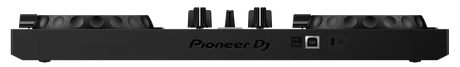 Controlador DJ Pioneer DDJ-200, vista posterior con puerto USB