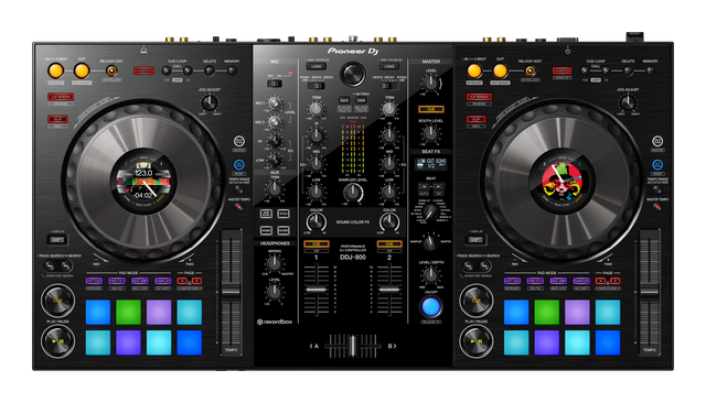 Controlador DJ Pioneer DDJ-800, vista superior