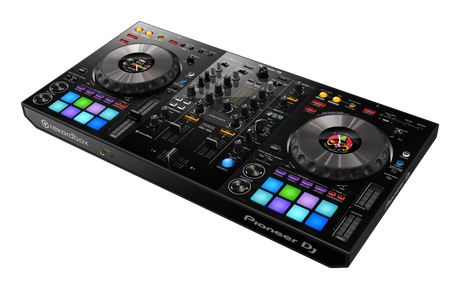 Controlador DJ Pioneer DDJ-800, vista frontal en ángulo