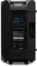 Cabina activa PreSonus AIR XD 12 vista posterior completa sobre fondo blanco
