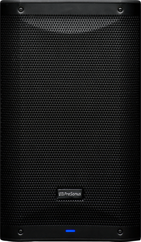 Cabina activa PreSonus AIR10 vista frontal completa sobre fondo blanco
