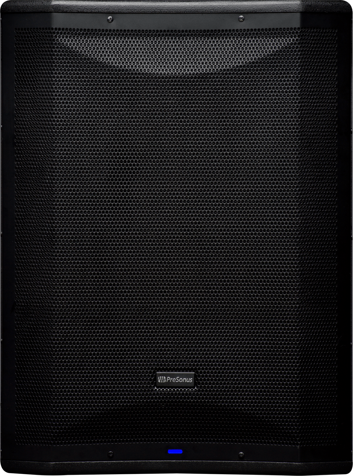Subwoofer activo PreSonus AIR18S vista frontal completa sobre fondo blanco