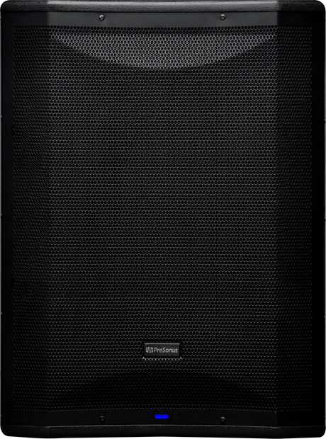 Subwoofer activo PreSonus AIR18S vista frontal completa sobre fondo blanco