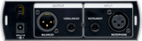 Preamplificador PreSonus TubePre V2 vista posterior completa sobre fondo blanco
