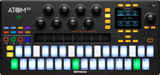 Controlador MIDI PreSonus ATOM SQ vista secundaria completa sobre fondo blanco