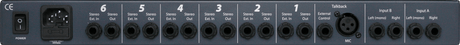 Amplificador de audífonos PreSonus HP60 vista secundaria completa sobre fondo blanco
