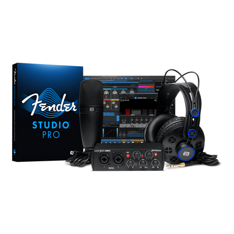 Kit PreSonus AudioBox USB 96 Studio 25th con interfaz, micrófono M7 y audífonos HD7