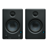 Par de monitores PreSonus Eris E4.5 negros, vista frontal