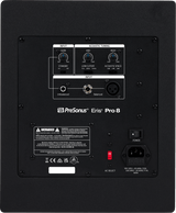 Monitor de estudio PreSonus Eris Pro 8 vista posterior completa sobre fondo blanco