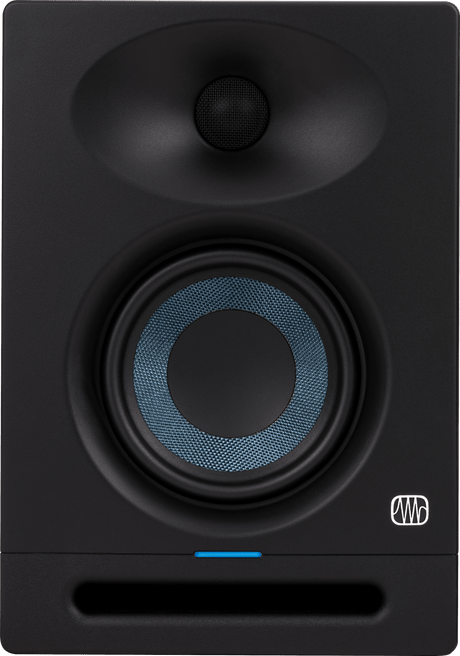 Monitor de estudio PreSonus Eris Studio 4 vista frontal completa sobre fondo blanco