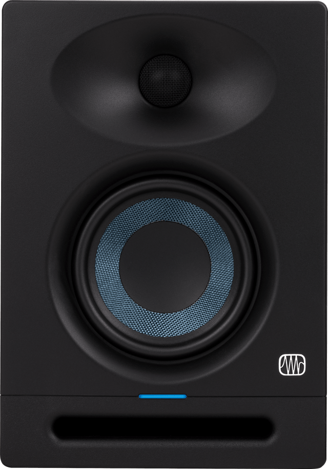 Monitor de estudio PreSonus Eris Studio 4 vista frontal completa sobre fondo blanco