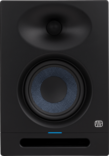Monitor de estudio PreSonus Eris Studio 5 vista frontal completa sobre fondo blanco