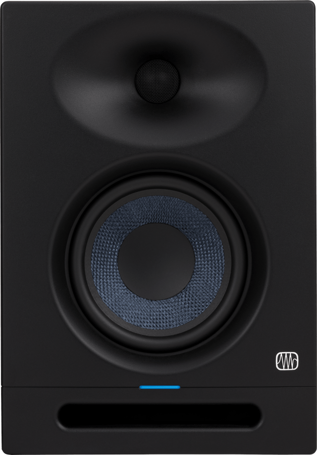 Monitor de estudio PreSonus Eris Studio 5 vista frontal completa sobre fondo blanco