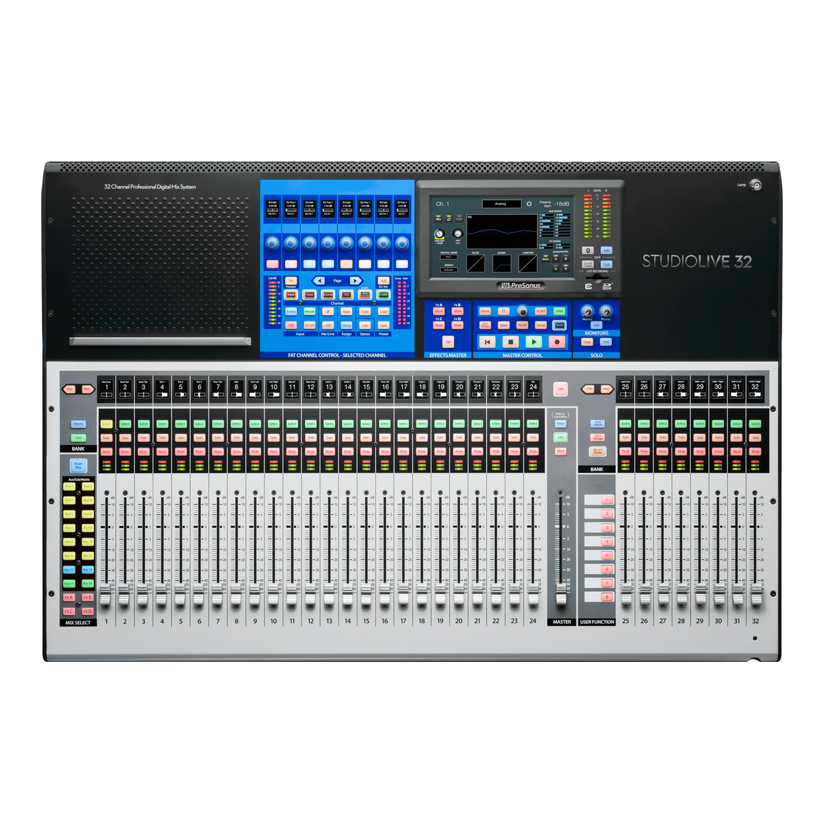 Consola digital PreSonus StudioLive 32 Series III, vista superior