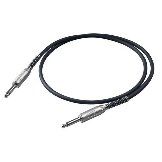 Cable de instrumento PROEL BULK100LU10 jack 6,3 mm TS a TS, 10 m, negro