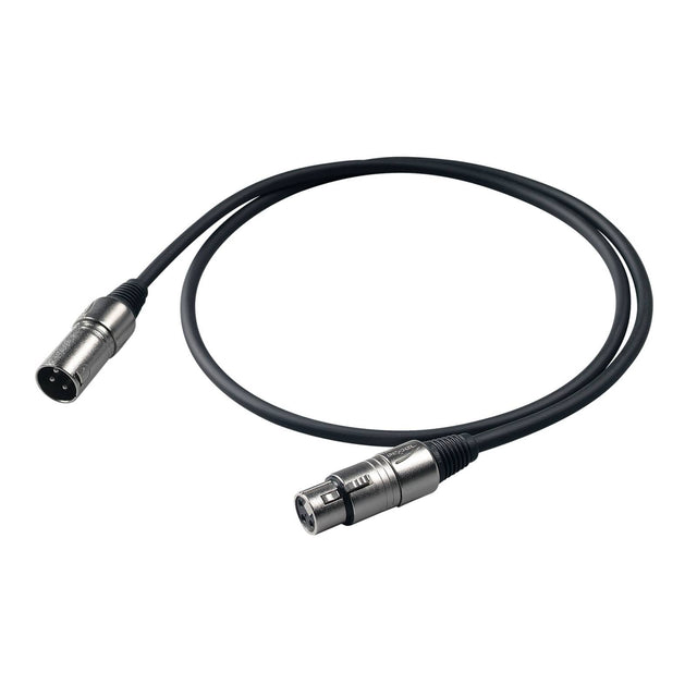 Cable balanceado PROEL BULK250 con conectores XLR hembra y XLR macho