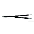 Cable adaptador en Y PROEL BULK505LU3 minijack 3,5 mm a dos jack 6,3 mm, 3 m, negro