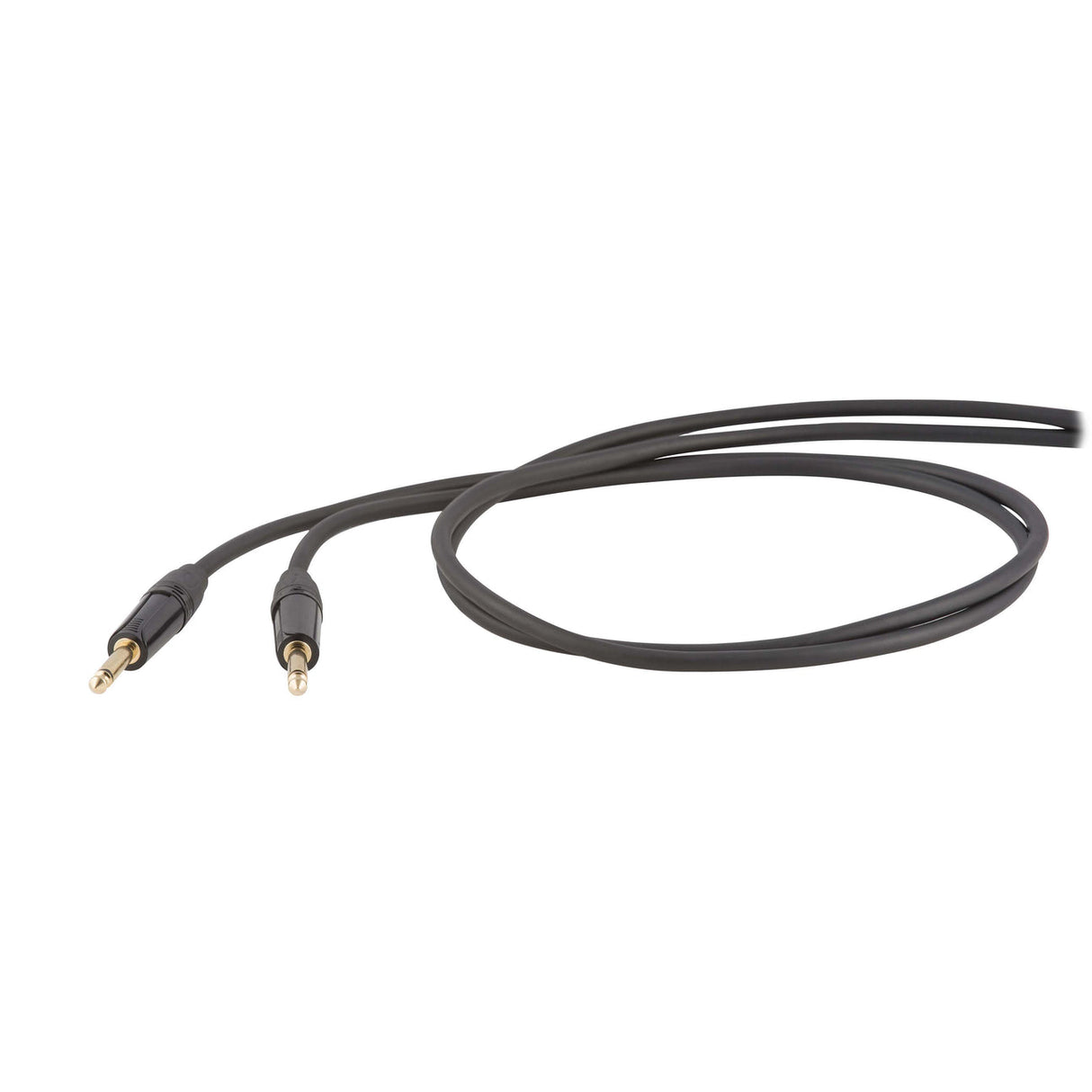 Cable de instrumento PROEL Die Hard DHS100LU10 con dos conectores jack de 6,3 mm, negro
