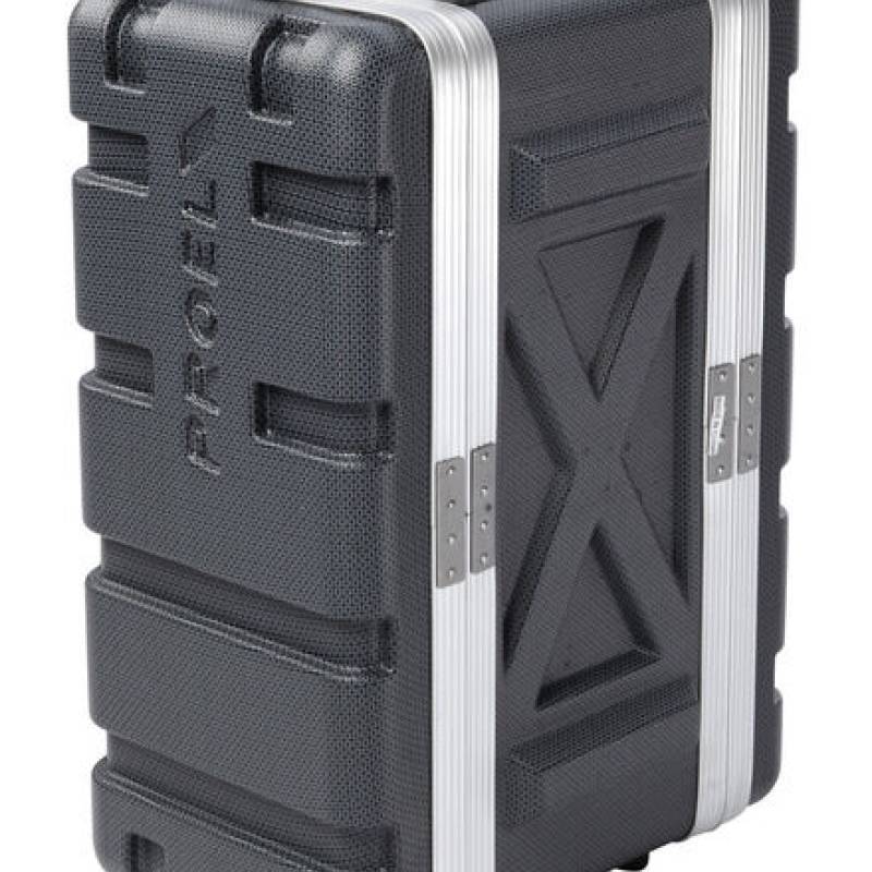 Rack case PROEL FOABSR4US de 19 pulgadas y 4U, profundidad útil 208 mm, negro y gris