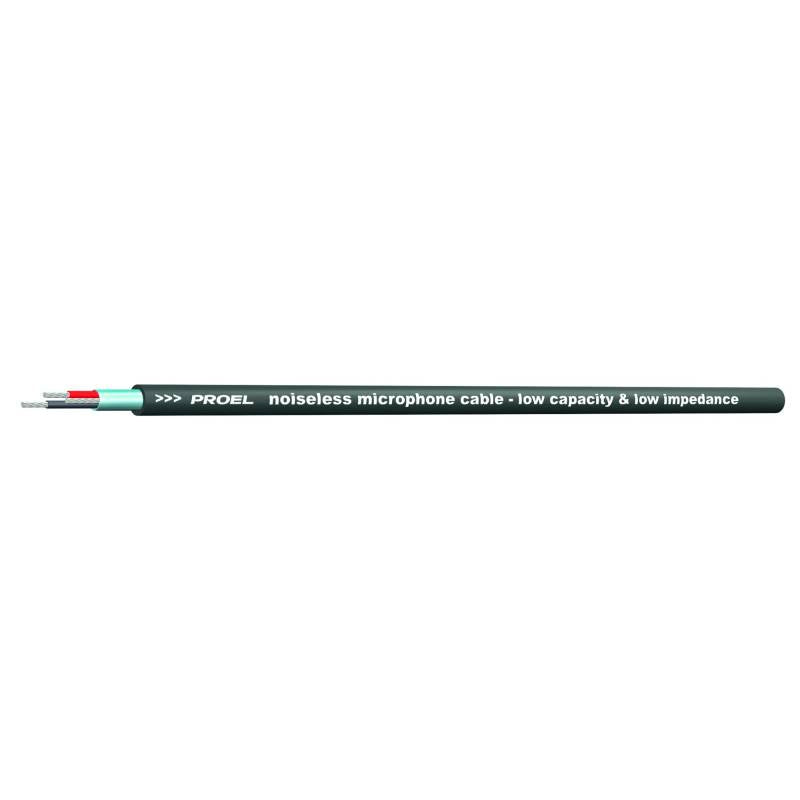 Bobina de cable balanceado de instalación PROEL HPC80 negro
