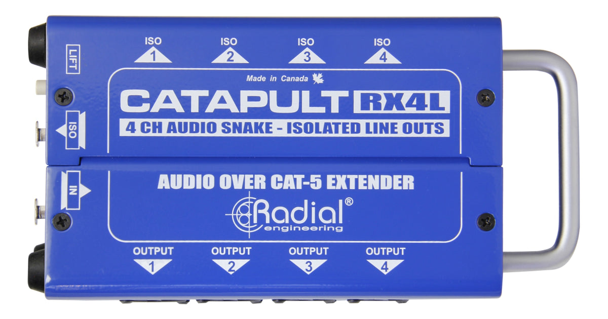 Receptor Snake de Audio Radial Catapult RX4L para Señal de Línea imagen oficial del producto completo