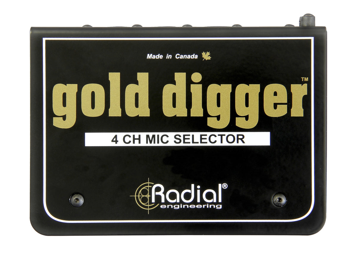 Selector de Micrófonos Radial Gold Digger imagen oficial del producto completo