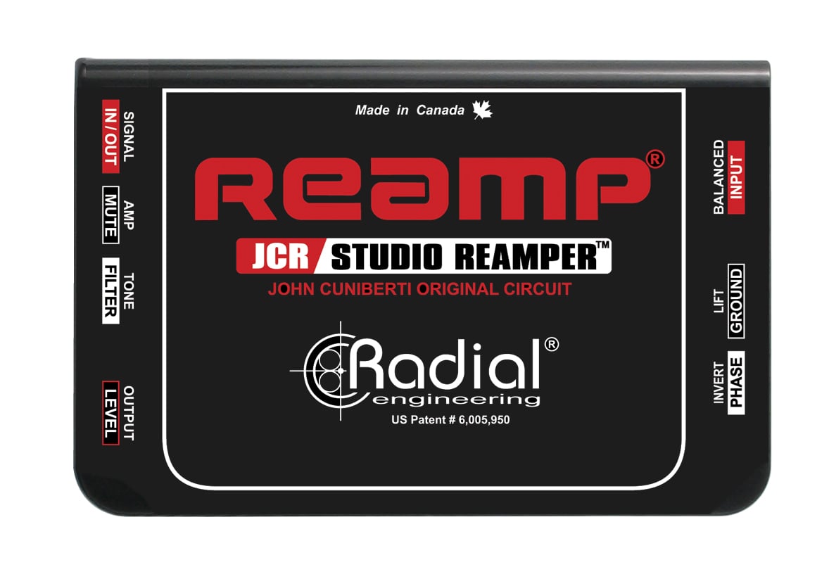 Reamplificador Pasivo Radial Reamp JCR imagen oficial del producto completo