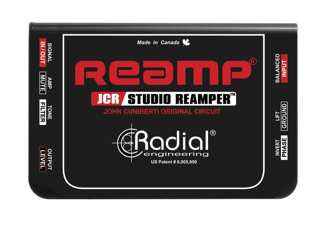 Reamplificador Pasivo Radial Reamp JCR imagen oficial del producto completo