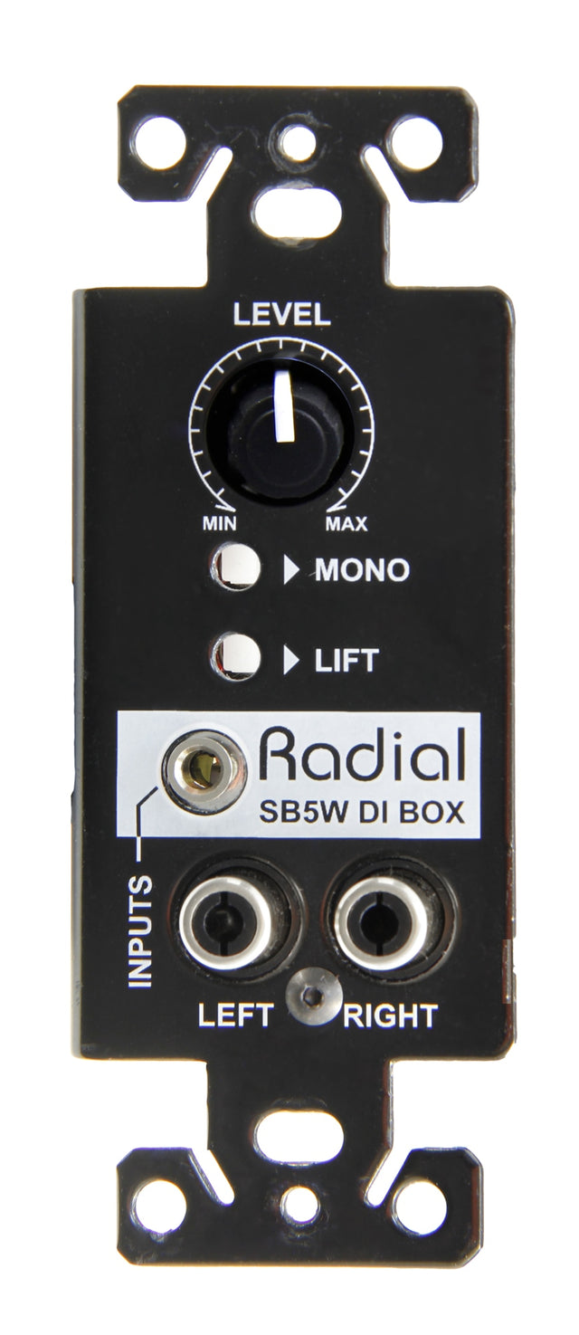 Caja Directa Pasiva Estéreo Radial SB 5W Wall DI imagen oficial del producto completo