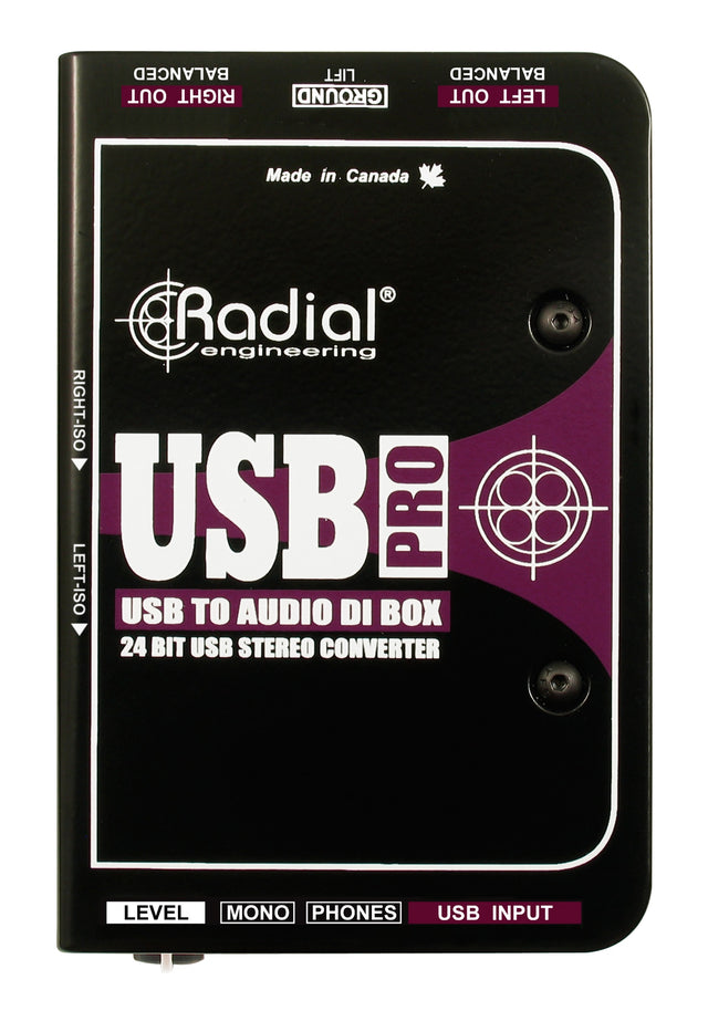 Interfaz de Audio USB Radial USB Pro imagen oficial del producto completo