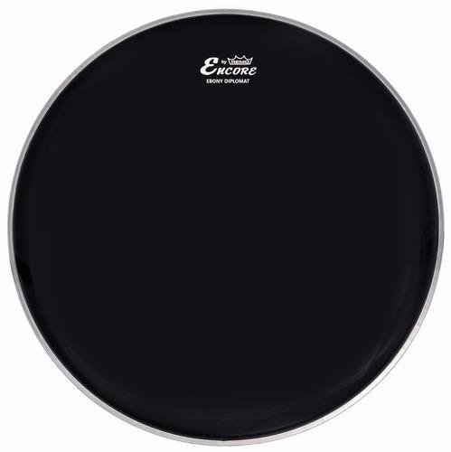Parche Encore by Remo Diplomat Ebony negro de 12 pulgadas, referencia EN-0012-ED