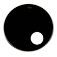Parche frontal Encore by Remo Ebony negro de 22 pulgadas con puerto, referencia EN-1022-ES