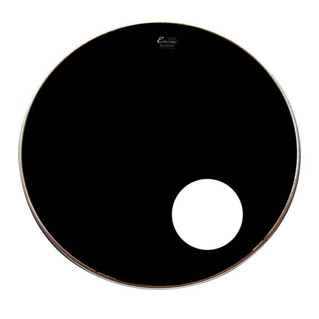 Parche frontal Encore by Remo Ebony negro de 22 pulgadas con puerto, referencia EN-1022-ES