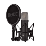 RØDE NT1 Signature Series negro con soporte SM6 y filtro antipop
