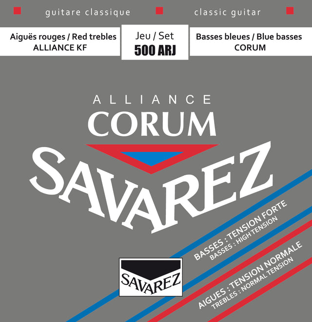 Encordado Savarez Alliance Corum 500ARJ tensión mixta para guitarra clásica, empaque oficial