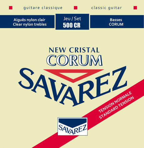 Encordado Savarez New Cristal Corum 500CR tensión normal para guitarra clásica, empaque oficial