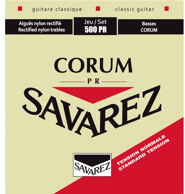 Encordado Savarez Corum 500PR tensión normal para guitarra clásica, empaque oficial