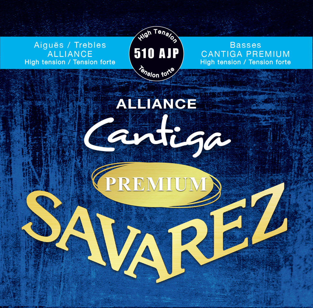 Encordado Savarez Alliance Cantiga Premium 510AJP tensión fuerte para guitarra clásica, empaque oficial