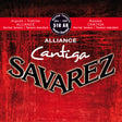 Encordado Savarez Alliance Cantiga 510AR tensión normal para guitarra clásica, empaque oficial