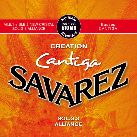 Encordado Savarez Creation Cantiga 510MR tensión normal para guitarra clásica, empaque oficial