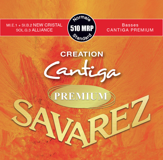 Encordado Savarez Creation Cantiga Premium 510MRP tensión normal para guitarra clásica, empaque oficial