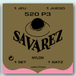Encordado Savarez Traditional 520P3 con tercera cuerda entorchada para guitarra clásica, empaque oficial