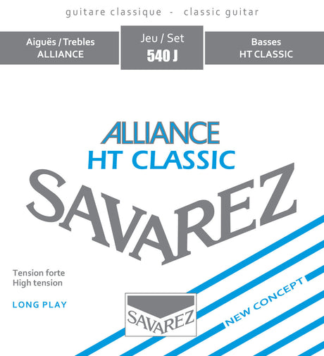 Encordado Savarez Alliance HT Classic 540J tensión fuerte para guitarra clásica, empaque oficial