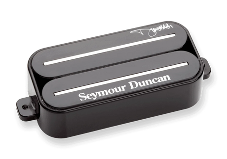 Pastilla Seymour Duncan Dimebucker SH-13 negra, vista de detalle sobre fondo blanco