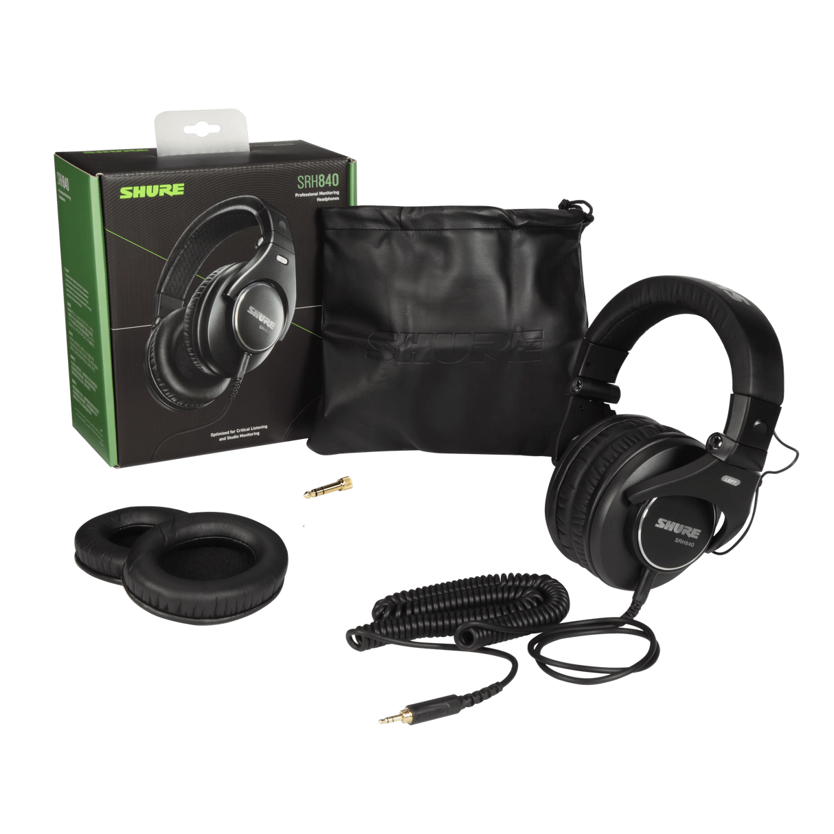 Detalle y accesorios de los Shure SRH840