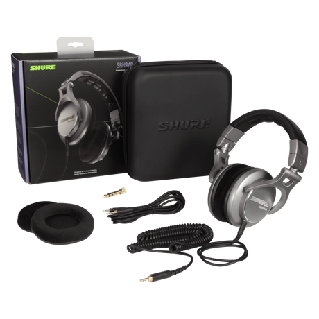 Accesorios incluidos con los audífonos Shure SRH940