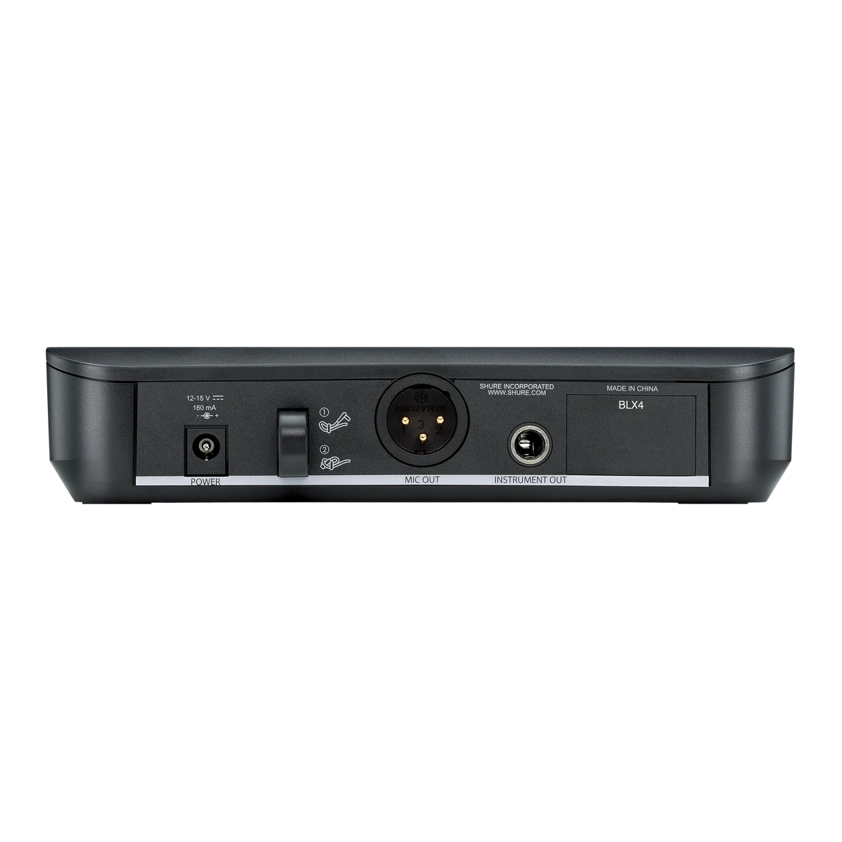 Detalle oficial del micrófono inalámbrico Shure BLX24/B58