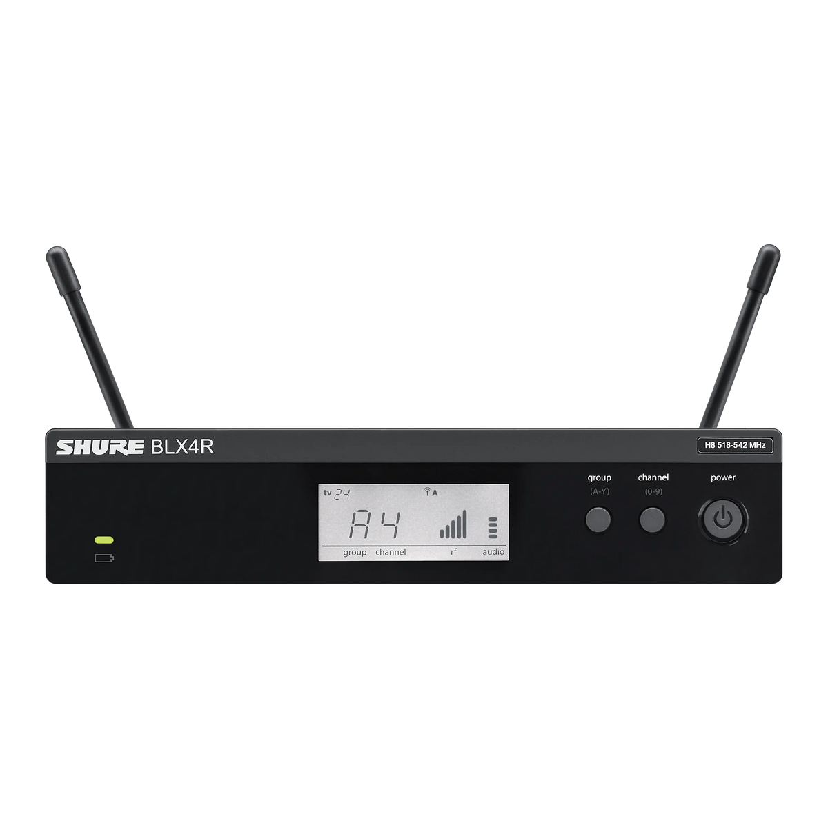 Vista adicional oficial del receptor Shure BLX4R